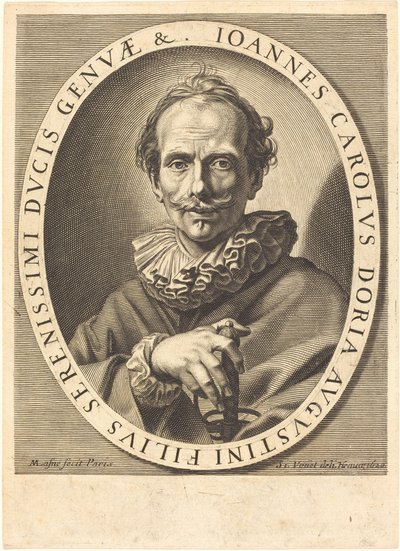 Jean Charles Doria od Michel Lasne after Simon Vouet