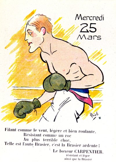 Boxer Georges Carpentier, kolem roku 1920 od Michel Liebeaux