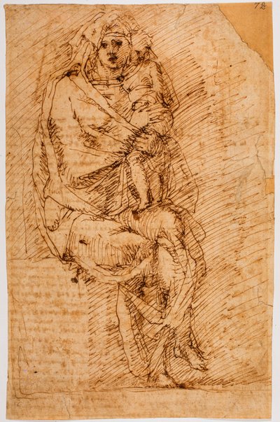 Madona s dítětem od Michelangelo (after) Buonarroti