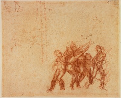 Studie nahých postav od Michelangelo (after) Buonarroti
