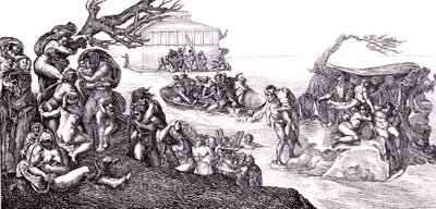 Povodeň od Michelangelo (after) Buonarroti