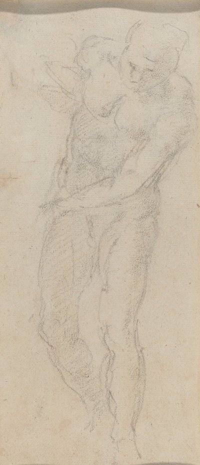 mužský akt [verso] od Michelangelo