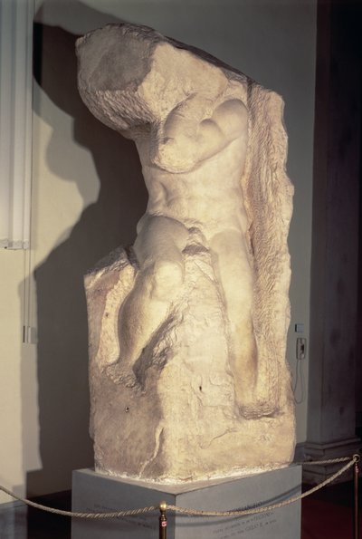 "Atlas" Slave, kolem 1520-23 od Michelangelo Buonarroti