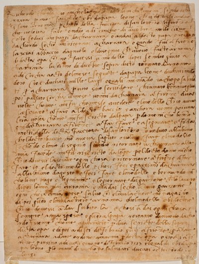 Vzpomínka s autogramem od Michelangelo Buonarroti