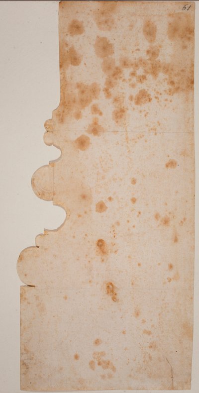 Základní profil sloupu pro novou sakristii od Michelangelo Buonarroti