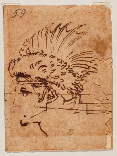 Chocholatá hlava od Michelangelo Buonarroti