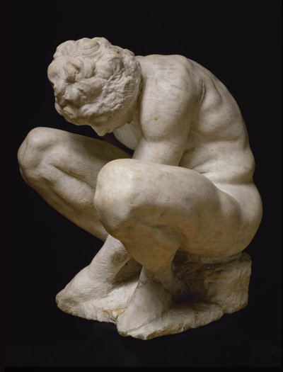Crouching Boy, mezi 1530 a 1534. od Michelangelo Buonarroti