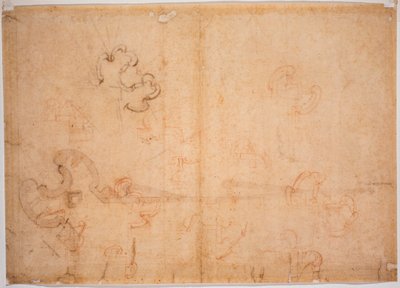 Konstrukce opevnění pro rohovou bránu od Michelangelo Buonarroti