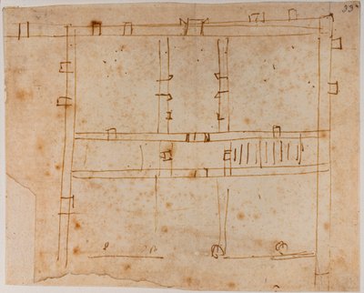 Plán domu od Michelangelo Buonarroti