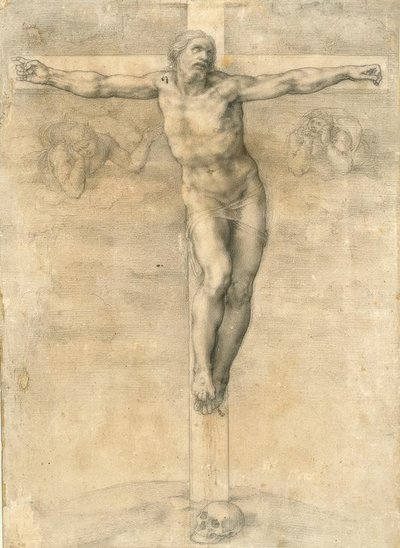 Ukřižování se dvěma anděly od Michelangelo Buonarroti