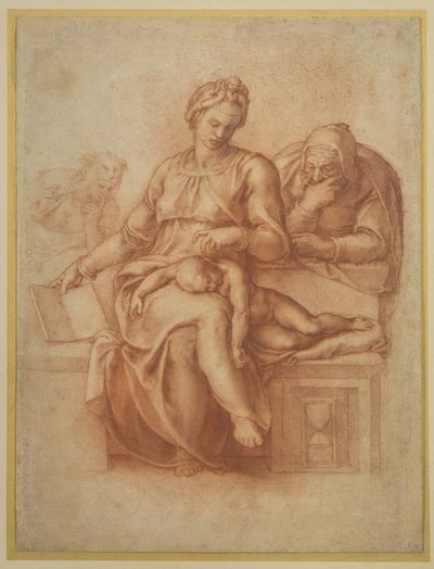 Panna Maria Tichá, kolem roku 1538 od Michelangelo Buonarroti