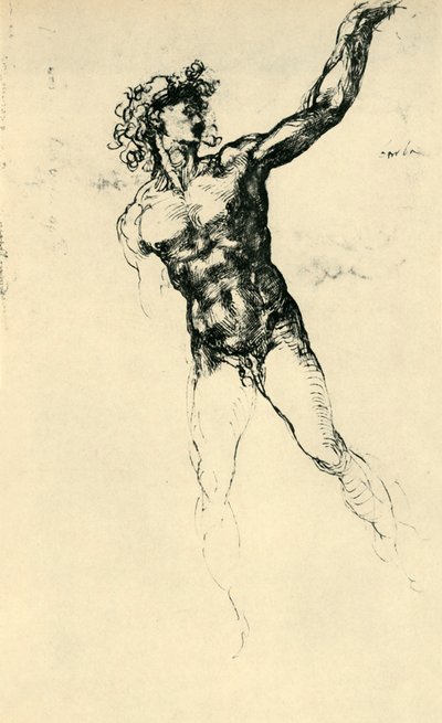 Mužský akt, 1503-1504, 1943. od Michelangelo Buonarroti