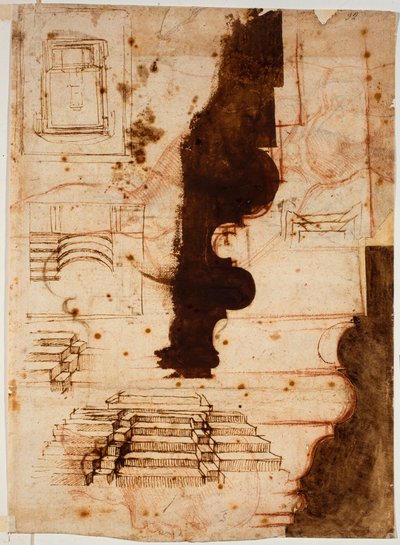 Plány pro schody od Michelangelo Buonarroti