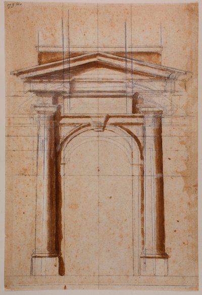 Portálová studie od Michelangelo Buonarroti