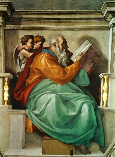 Proroci a Sibyly: Strop Sixtinské kaple Zachariáše ve Vatikánu, 1508-1512. od Michelangelo Buonarroti