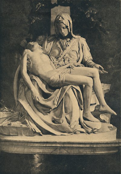 Roma - bazilika svatého Petra. Pieta od Michelangela, 1910 od Michelangelo Buonarroti