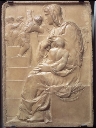 Madona ze schodů od Michelangelo Buonarroti