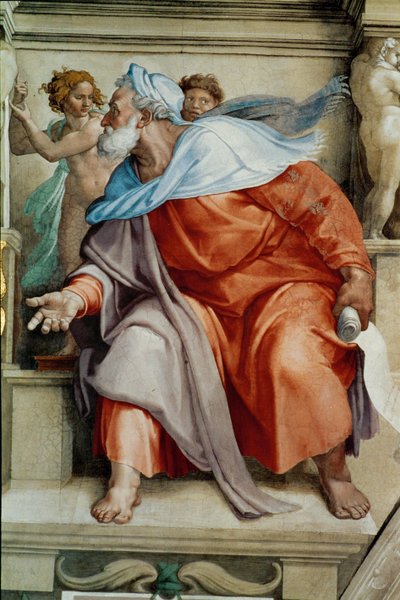 Sixtinská kaple; stropní fresky po restaurování (freska) od Michelangelo Buonarroti