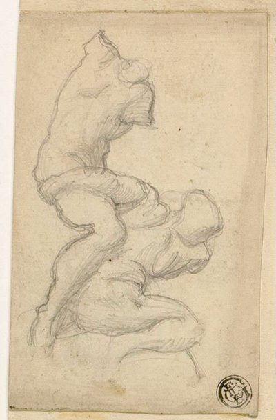 Dvě zápasící postavy od Michelangelo Buonarroti
