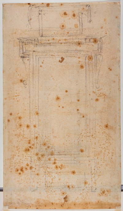 Návrh oken a studie pro Laurentian curtilage od Michelangelo Buonarroti