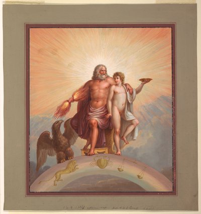 Zeus a Ganymede od Michelangelo Maestri