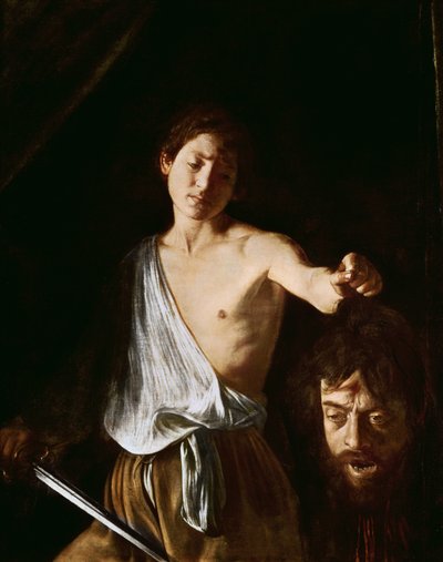 David s hlavou Goliáše, 1606 (podrobnosti viz 100350) od Michelangelo Merisi Caravaggio