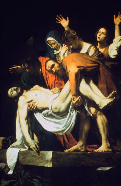 Položení do hrobky Uložení Pohřeb, 1602-16044 od Michelangelo Merisi Caravaggio