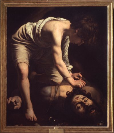 Obraz Davida a Goliáše od Michelangela Merisiho dit Le Caravaggio ou il Caravaggio od Michelangelo Merisi da Caravaggio