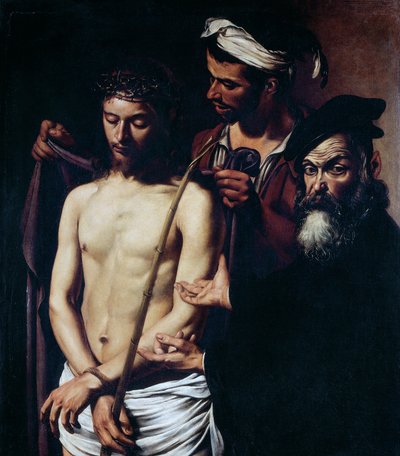 Hle muž, kolem 1605 (olej na plátně) od Michelangelo Merisi da Caravaggio