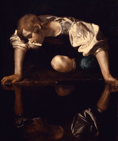 Narcis, kolem 1597-99 od Michelangelo Merisi da Caravaggio