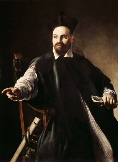 Portrét Maffea Barberiniho od Caravaggia, Michelangelo (1571-1610). Olej na plátně, c. 1598, Rozměr: 124x99. Soukromá sbírka od Michelangelo Merisi da Caravaggio