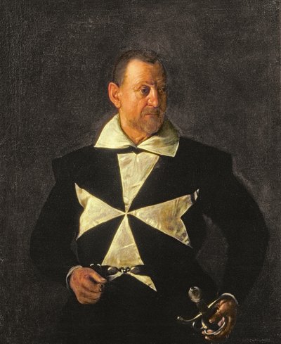 Portrét maltézského rytíře, možná Fra Antonia Martelliho od Michelangelo Merisi da Caravaggio