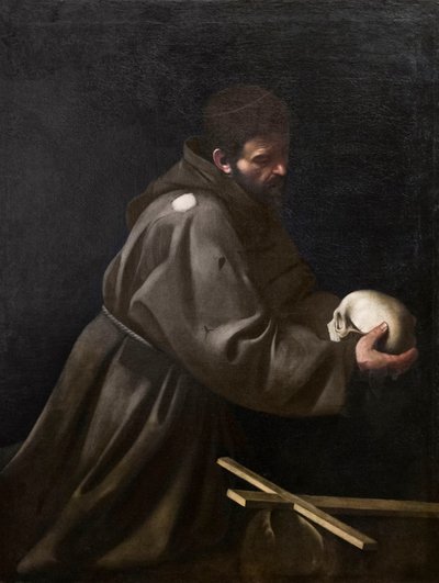 Svatý František v meditaci od Michelangelo Merisi da Caravaggio