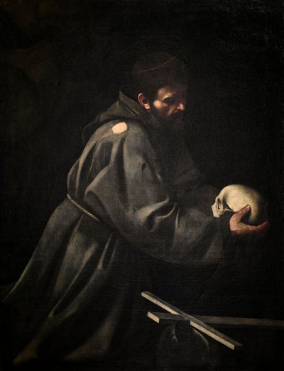 Svatý František v meditaci, c. 1606 (olej na plátně) od Michelangelo Merisi da Caravaggio