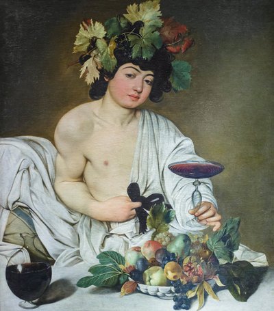Mladý Bacchus, kolem roku 1596 (olej na plátně) od Michelangelo Merisi da Caravaggio