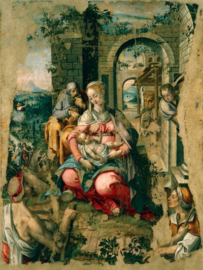 Dětská postýlka, Michele Cavaro (1517-1584) od Michele (attr.) Cavaro