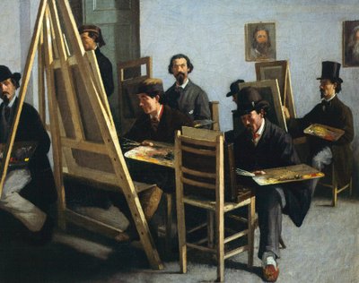 Škola malířství, Michele Cammarano, cca 1865 od Michele Cammarano