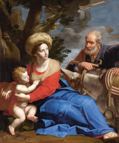 Zbytek na útěku do Egypta, c. 1640. od Michele Desubleo