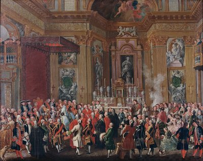 "Ferdinand IV. složil přísahu jako neapolský král". od Michele Foschini