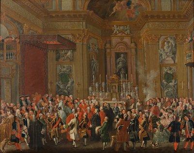 "Ferdinand IV. složil přísahu jako neapolský král". od Michele Foschini