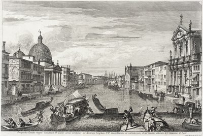 Canal Grande mezi San Simone Piccolo a Santa Chiara, c.1740-41 od Michele Marieschi