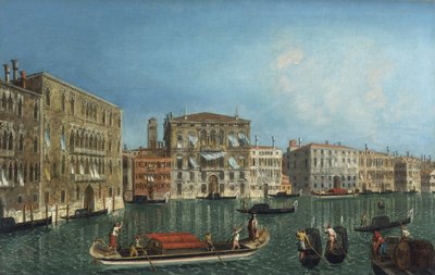 Canal Grande s Palazzo Foscari a Palazzo Balbi par Marieschi, Michele Giovanni od Michele Marieschi