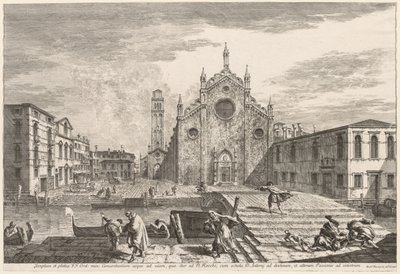 Pohledy na Benátky: Campo dei Frari, 1741. od Michele Marieschi