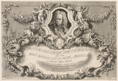 Pohledy na Benátky: Frontispis – titulní strana, 1741. od Michele Marieschi