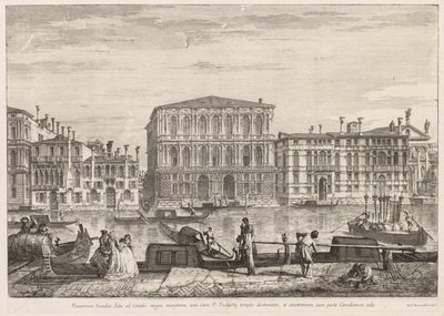 Pohledy na Benátky: Palác Pesaro od Michele Marieschi