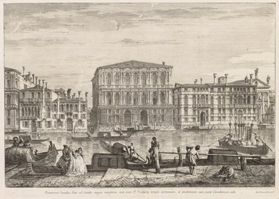 Pohledy na Benátky: Palazzo Pesaro, 1741. od Michele Marieschi