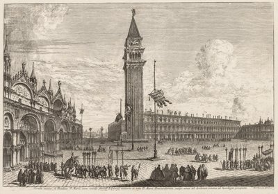 Pohledy na Benátky: Piazza a Piazzetta, 1741. od Michele Marieschi