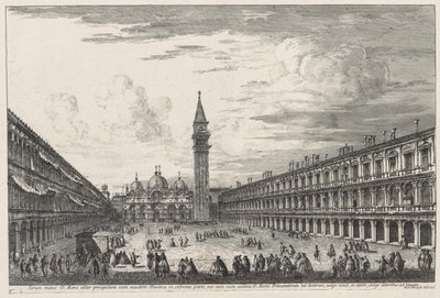 Pohledy na Benátky: Piazza SAN. Marco od Michele Marieschi