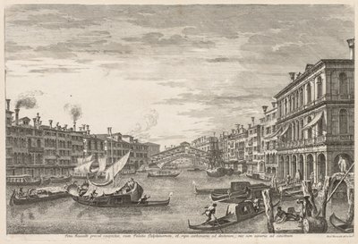 Pohledy na Benátky: Rialto, 1741. od Michele Marieschi