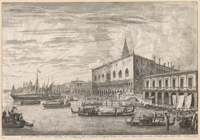 Pohledy na Benátky: The Molo a S. M. Della Salute od Michele Marieschi